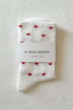 Le Bon Shoppe - Sneaker Socks: Polka Dot - Charcoal/Black