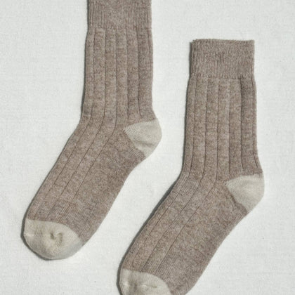 Le Bon Shoppe - Classic Cashmere Socks: Fawn