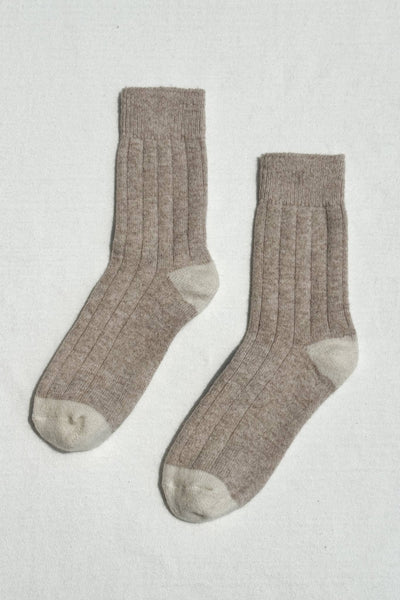 Le Bon Shoppe - Classic Cashmere Socks: Fawn