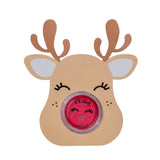 Oh Flossy - Oh Flossy Lipstick Stocking Stuffer: Rudolph - Pink Ears with Flowers