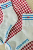 Le Bon Shoppe - Embroidered Girlfriend socks: Ivory + Heart