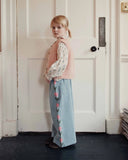 Emile at Ida Tulipe Trousers ~ Bleu Delave