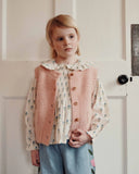 Emile at Ida Block Print Blouse ~ Scarlet