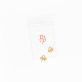 Pip Pop Post - Bow Charm: Gold / Pair