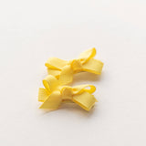 Tangle Shiny Stars - Yellow Little Bow Hair Snap Clips