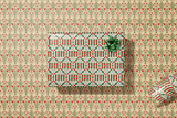 re:mused studio - Holly Florals Gift Wrap Sheet-Double Sided: Roll of 3 Sheets