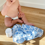 Lewis - Burp Cloth Set - Blowfish | Marine