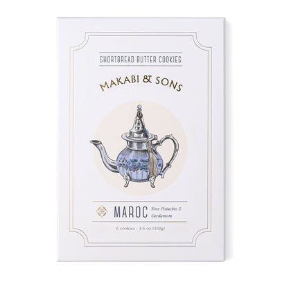 Makabi & Sons - Rose Pistachio Cardamom Cookies - Maroc