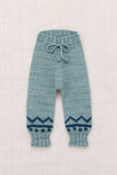 Misha & Puff Baby Zig Zag Snowy Day Leggings ~ Slate