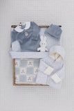 Bebe Organic Eden Collar Set ~ Velour Blue