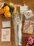 re:mused studio - Limoncello Florals Gift Wrap Sheet - Double Sided: Roll of 3 Sheets