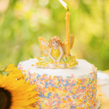 Camp Hollow Porcelain Animal Treasures - Sunflower Fairy Cake Topper