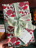re:mused studio - Carnation Pomegranate Gift Tags 2x3.5