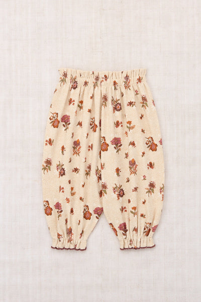 Misha & Puff Baby Balloon Pant ~ String/Antique Rose Holyoke Floral