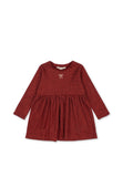 Konges Roli Stripe Dress ~ Red Dahlia