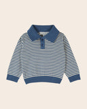 Emile at Ida Polo Sweatshirt ~ Rayure Ocean