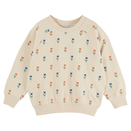 Emile at Ida Sweatshirt ~ Jardin Tulipes