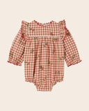 Emile at Ida Baby Romper ~ Vichy Broderie