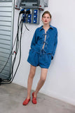 New Society ~ TNS Tencel Woman Short Mid Denim