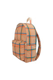 Tiny Cottons Check Backpack ~ Almond