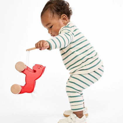 Oso & Me Andy Baby Leggings - Pine Stripe