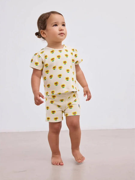 Bobo Choses Sunflower All Over Balloon Slv Tee