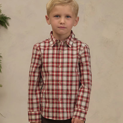 Noralee Harrison Button Down ~ Holiday Tartan