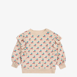 Bobo Choses Cherry Ruffle Sweatshirt