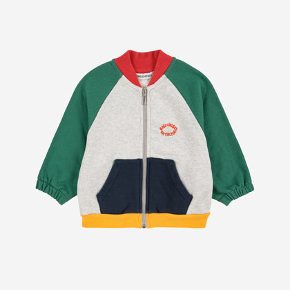 Bobo Choses Tic Tac Toe Color Block Zipped Sweatshirt