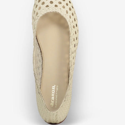 Dragon Diffusion Flower Ballerinas Off White