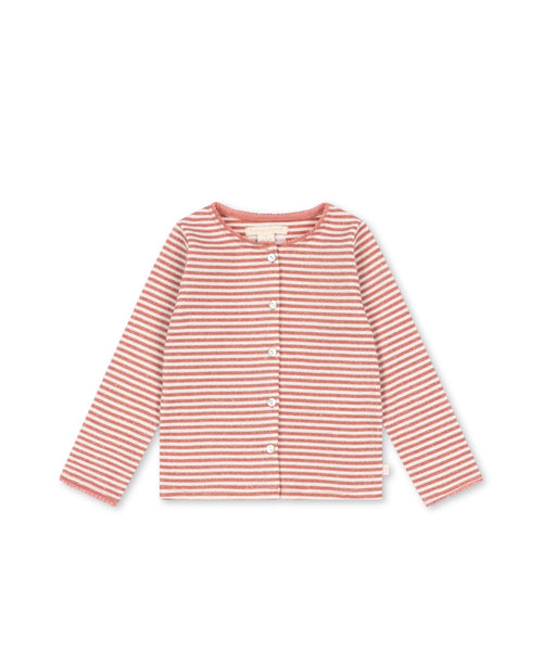 Konges Roli Stripe Cardigan ~ Rose Cream Stripe