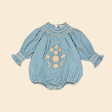 Apolina Cece Smock Romper ~ Marine