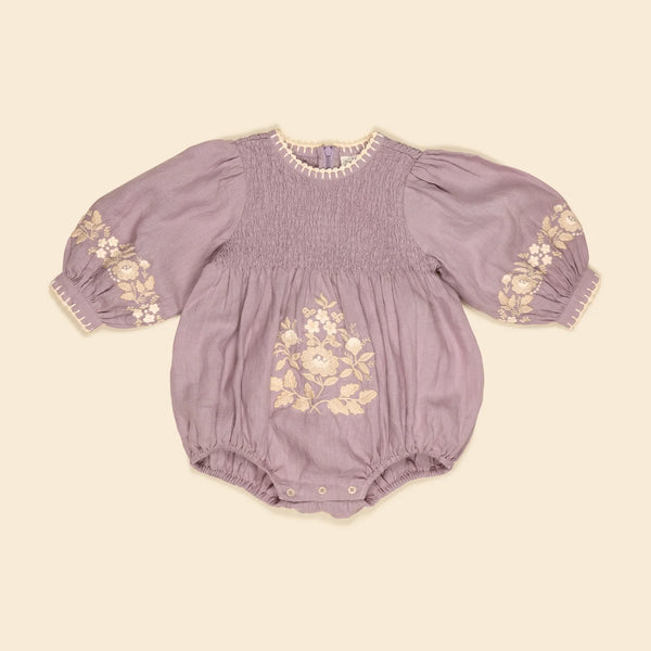 Apolina Baby Noemie Romper - Dusky Lavender