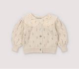 New Society Marina Baby Cardigan ~ Macadamia