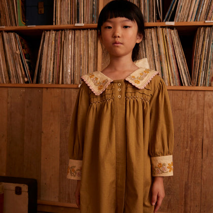 Apolina Bette Dress ~ Dried Moss