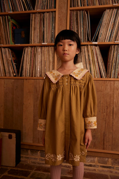 Apolina Bette Dress ~ Dried Moss