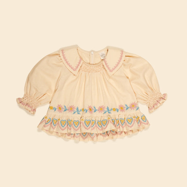 Apolina Bettina Blouse ~ Cashew