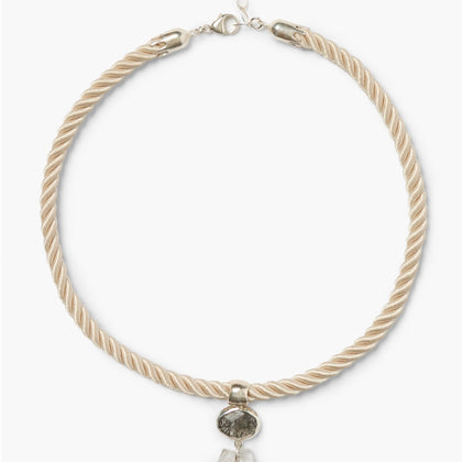 Chan Luu Clear Quartz Shell Necklace