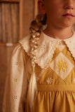 Apolina Bibi Panelled Pinafore ~ Honey