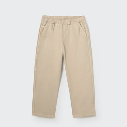 Cozmo Smooth Cotton Twill Pockets Pants ~ Stone