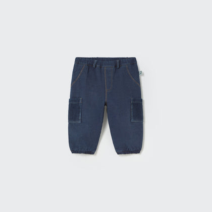 Cozmo Dobby Denim Baby Pants ~ Denim