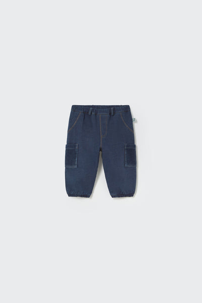 Cozmo Dobby Denim Baby Pants ~ Denim