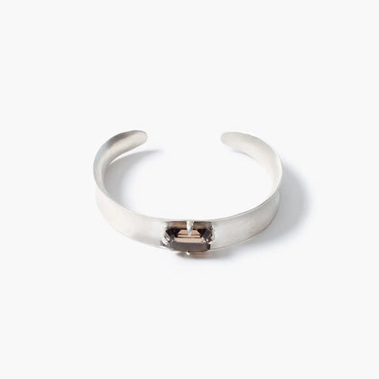 Chan Luu Curve Cuff Bracelet ~ Smokey Quartz