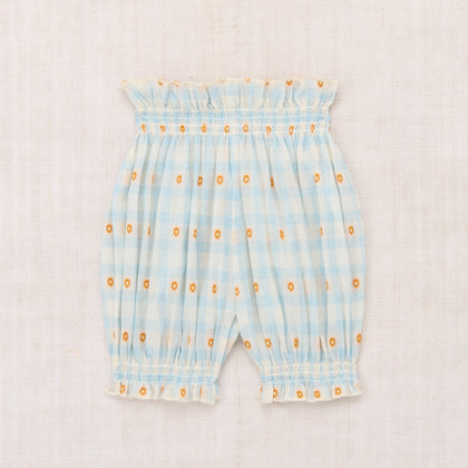 Misha & Puff Baby Bloomer ~ Bright Sky Blossom Plaid