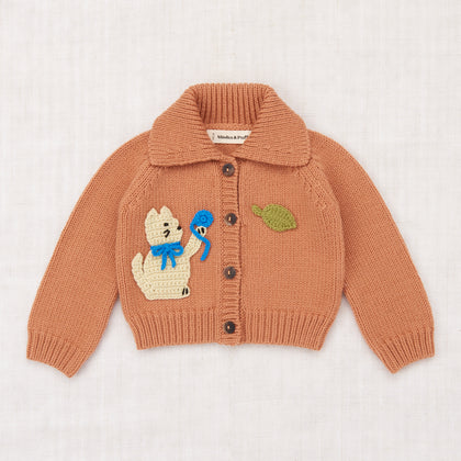 Misha & Puff Baby Meadow Motley Cardigan ~ Palomino