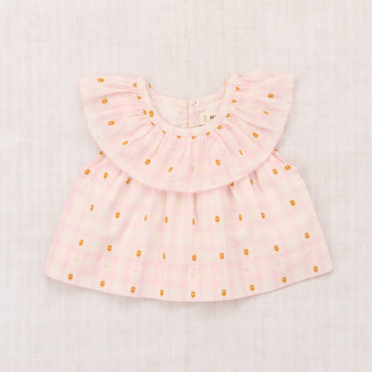 Misha & Puff Baby Tallulah Top ~ Azalea Blossom Plaid