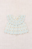 Misha & Puff Baby Tallulah Top ~ Bright Sky Blossom Plaid