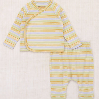 Misha & Puff Baby Wrap Set~ Mist Avenue Stripe