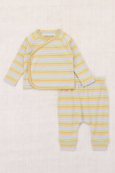 Misha & Puff Baby Wrap Set~ Mist Avenue Stripe