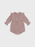 Louisiella Baby Lena Knit Romper ~ Indie Pink